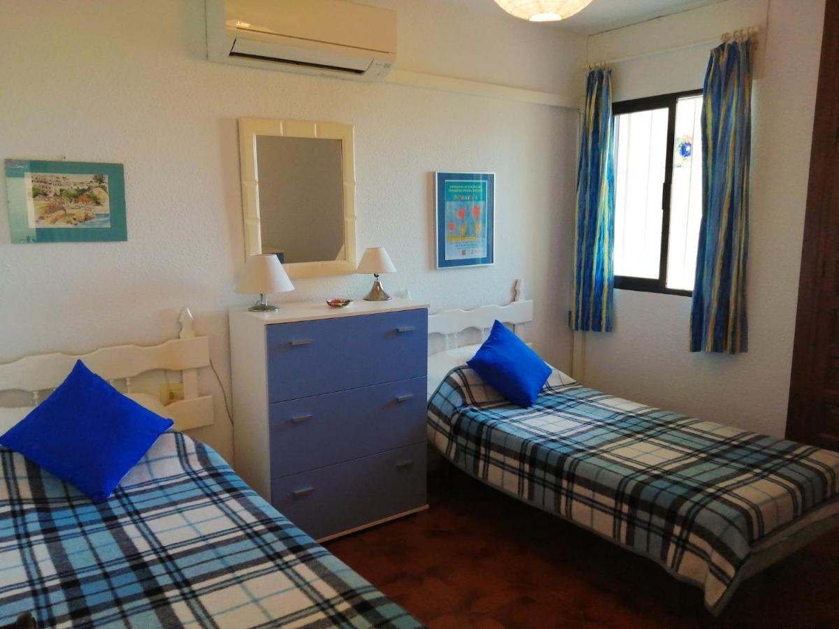 Sea & Pool View Garden Apartment Las Palmeras Nerja Exterior foto