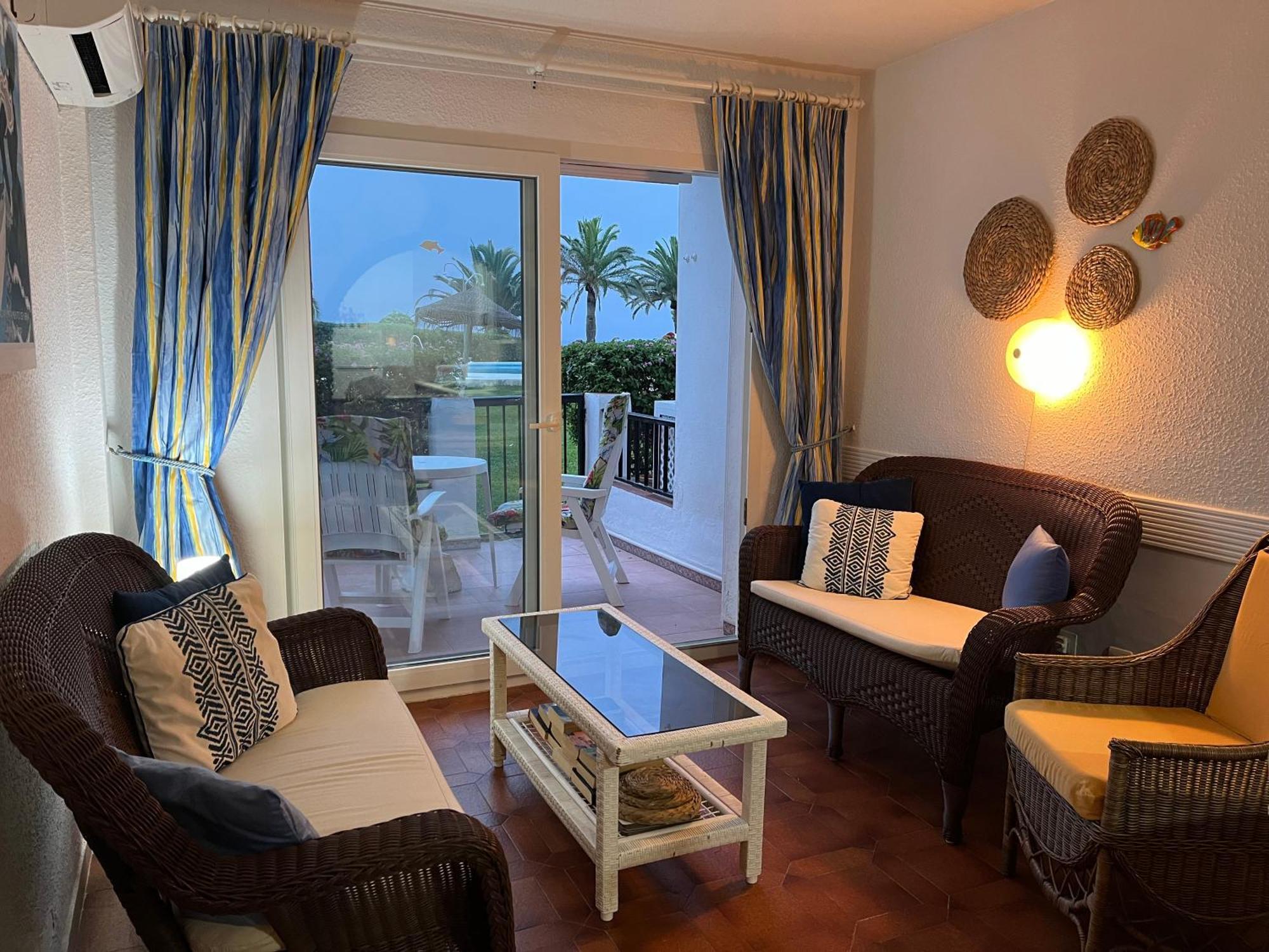 Sea & Pool View Garden Apartment Las Palmeras Nerja Exterior foto