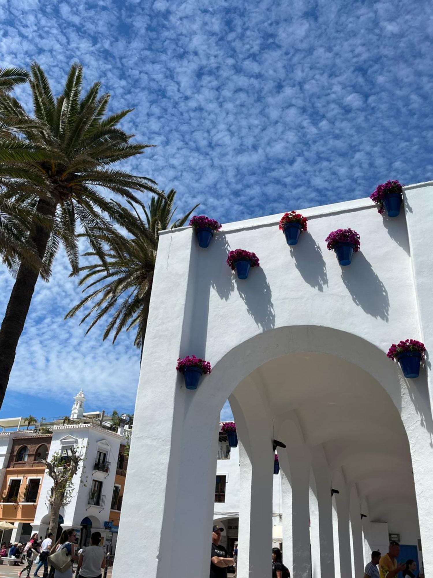 Sea & Pool View Garden Apartment Las Palmeras Nerja Exterior foto